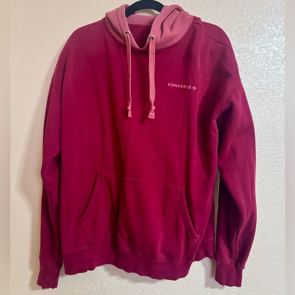 Red Two Tone Converse Hoodie